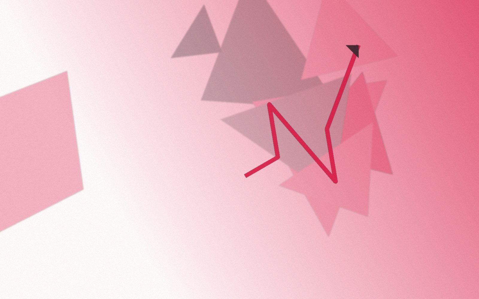 Abstract brand-toned composition representing a systems implementation project
